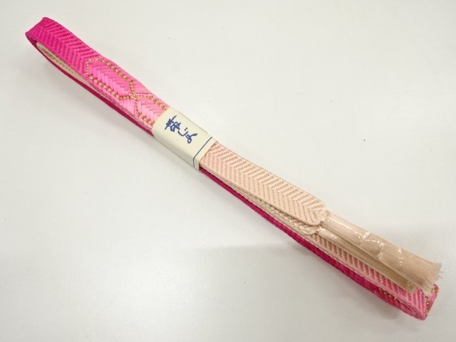 JAPANESE KIMONO / UNUSED HAND-TIED OBIJIME